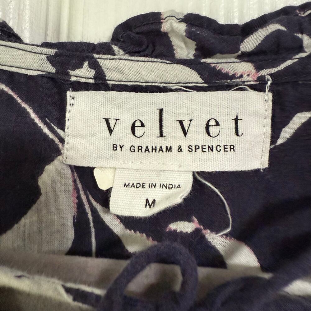 Velvet by Graham & Spencer Women's Floral Long Sleeve Top Size Medium - Picture 8 of 13